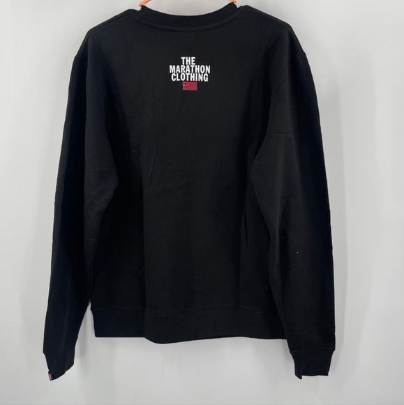 NWT Men's The Marathon Clothing Slauson Bruce Black Santa Sweatshirt - Picture 7 of 7